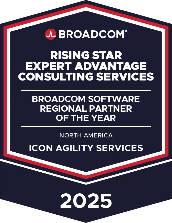 ICON Agility Services - 2025 Broadcom Software Regional Partner of the Year, Rising Star for Consulting Services