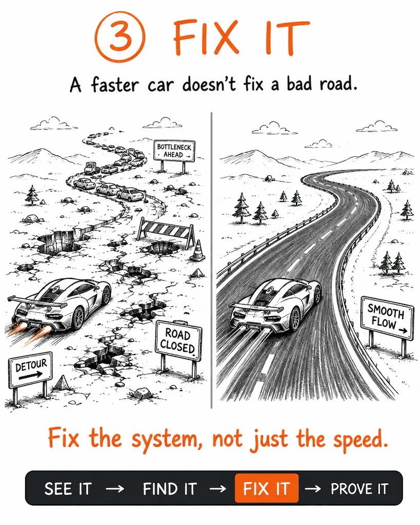 Fix It: redesign around the outcome